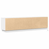 vidaXL TV Cabinet with LED White 180x38x49 cm Engineered Wood