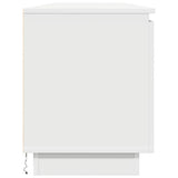 vidaXL TV Cabinet with LED White 180x38x49 cm Engineered Wood
