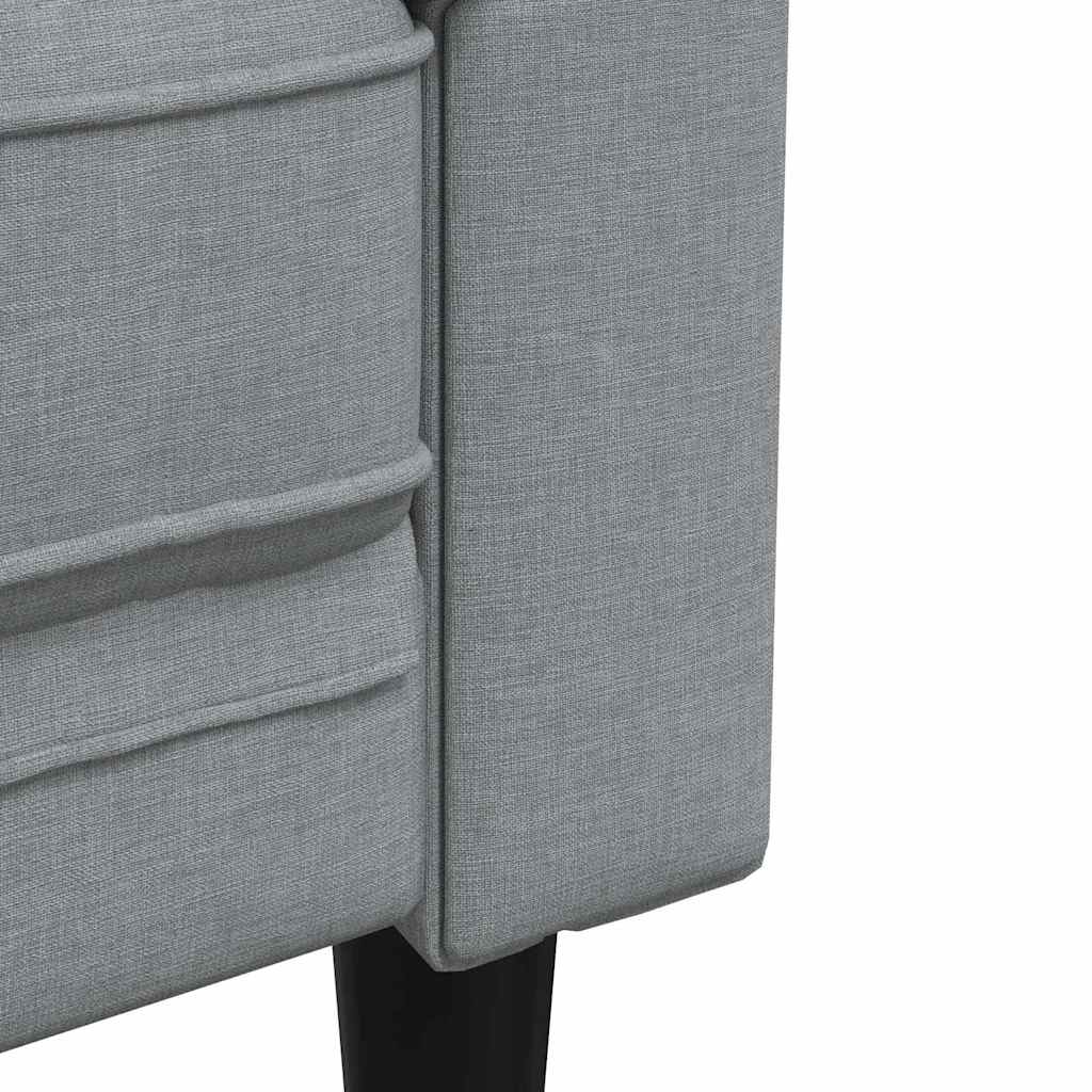 vidaXL Bank Lichtgrijs 78,5 x 74,5 x 74,5 cm Polyester
