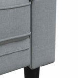 vidaXL Bank Lichtgrijs 78,5 x 74,5 x 74,5 cm Polyester