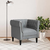 vidaXL Bank Lichtgrijs 78,5 x 74,5 x 74,5 cm Polyester
