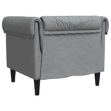 vidaXL Bank Lichtgrijs 78,5 x 74,5 x 74,5 cm Polyester