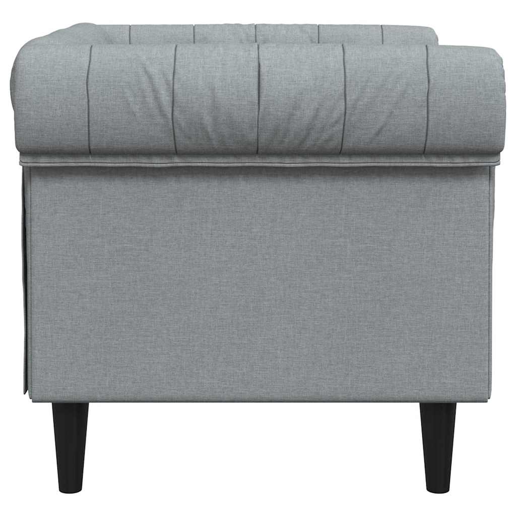 vidaXL Bank Lichtgrijs 78,5 x 74,5 x 74,5 cm Polyester