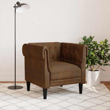 vidaXL Bank Bruin 78,5 x 74,5 x 74,5 cm Polyester
