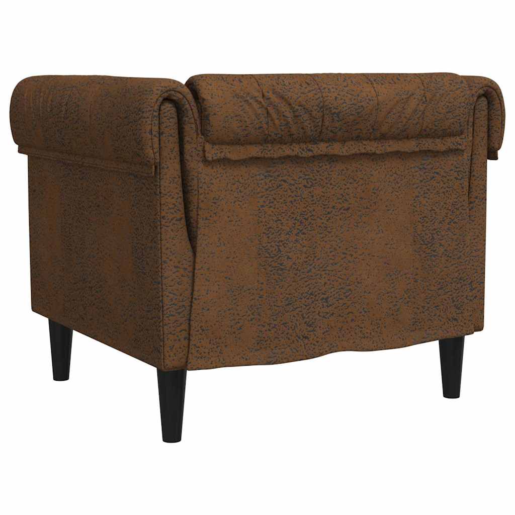 vidaXL Bank Bruin 78,5 x 74,5 x 74,5 cm Polyester