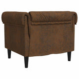 vidaXL Bank Bruin 78,5 x 74,5 x 74,5 cm Polyester