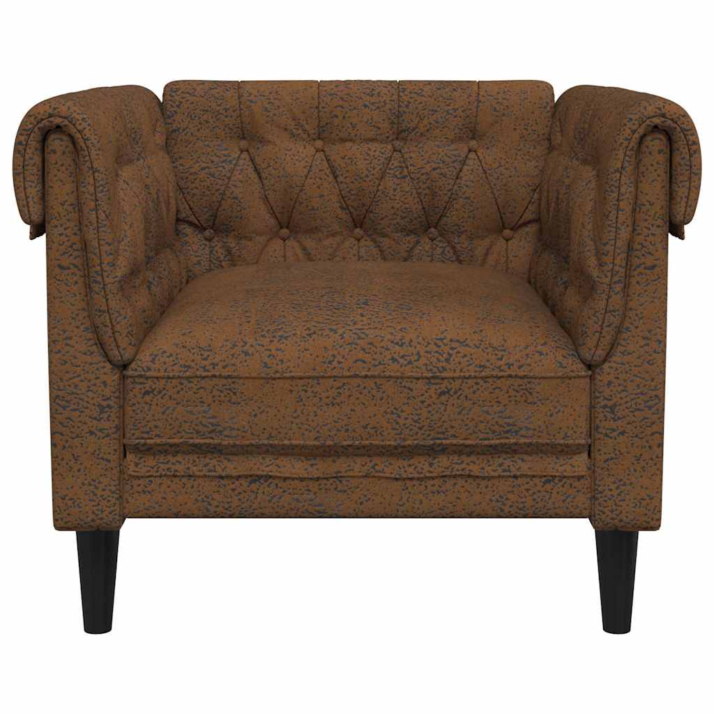 vidaXL Bank Bruin 78,5 x 74,5 x 74,5 cm Polyester