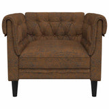 vidaXL Bank Bruin 78,5 x 74,5 x 74,5 cm Polyester