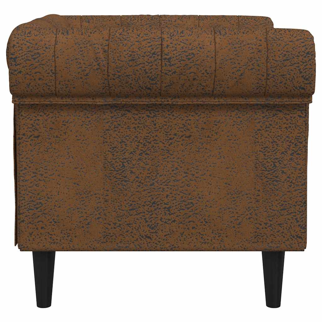 vidaXL Bank Bruin 78,5 x 74,5 x 74,5 cm Polyester