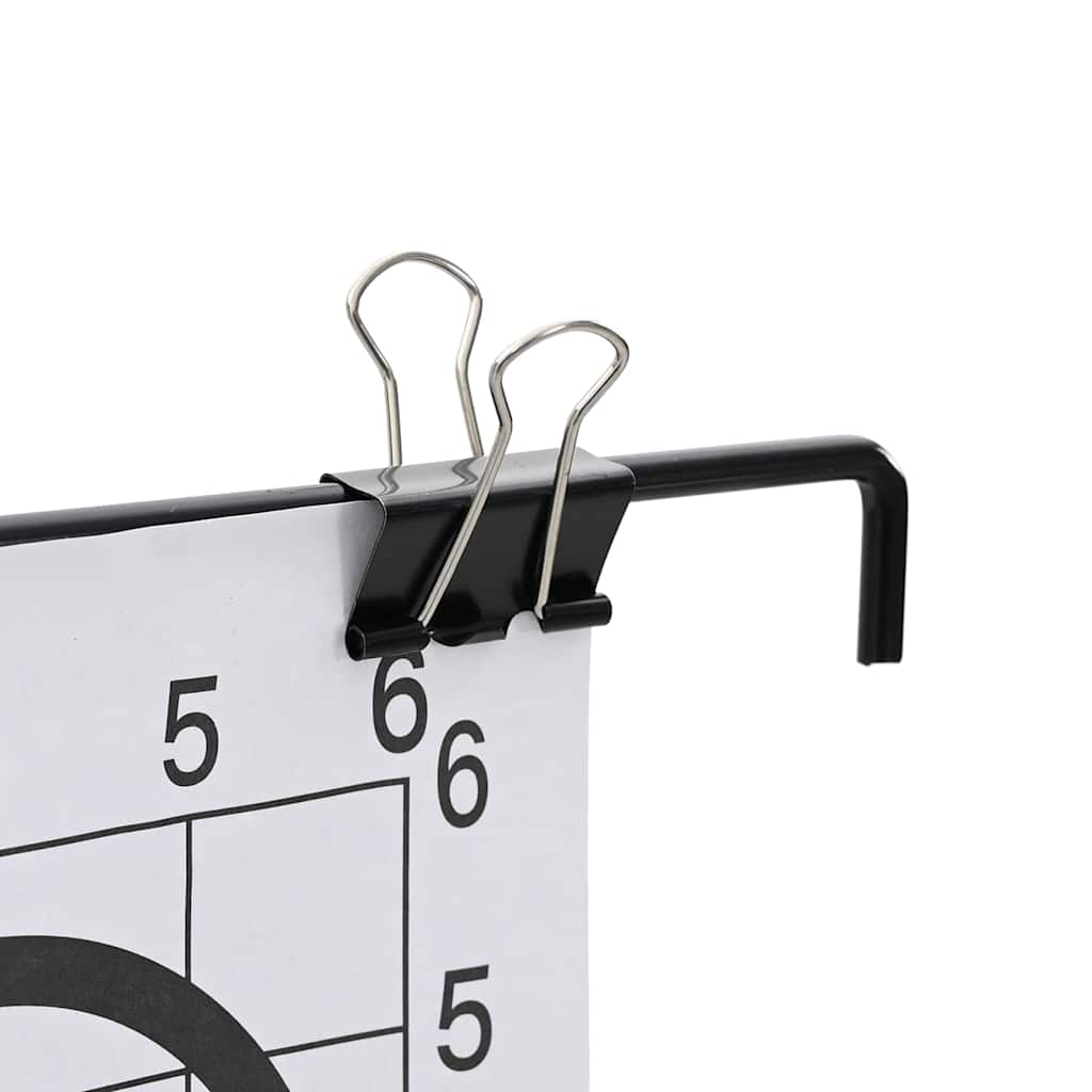 vidaXL Doelstandaard Zwart en Wit 82,5 x 51 x 150 cm Metaal