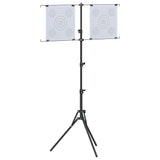 vidaXL Doelstandaard Zwart en Wit 82,5 x 51 x 150 cm Metaal