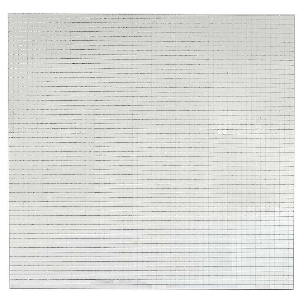 vidaXL Spiegel Mozaïek Tegel Geometrisch 3 pcs Zilver 30 x 30 cm Glas