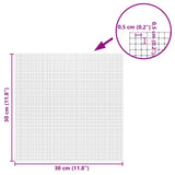 vidaXL Spiegel Mozaïek Tegel Geometrisch 3 pcs Zilver 30 x 30 cm Glas