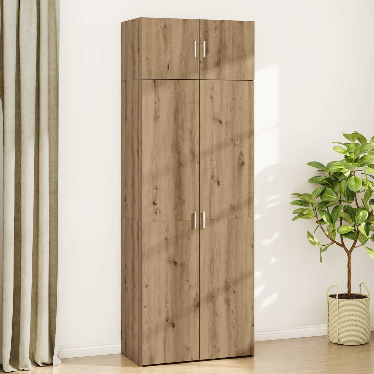 vidaXL Opbergkast 3 pcs Oudhout