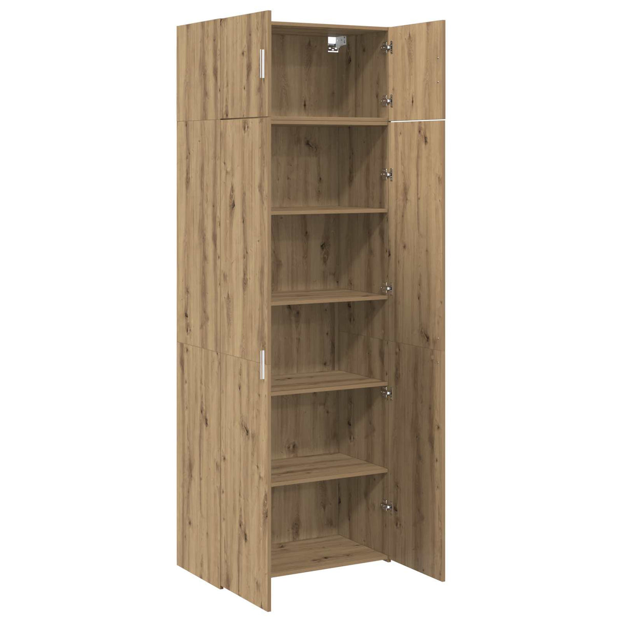 vidaXL Opbergkast 3 pcs Oudhout