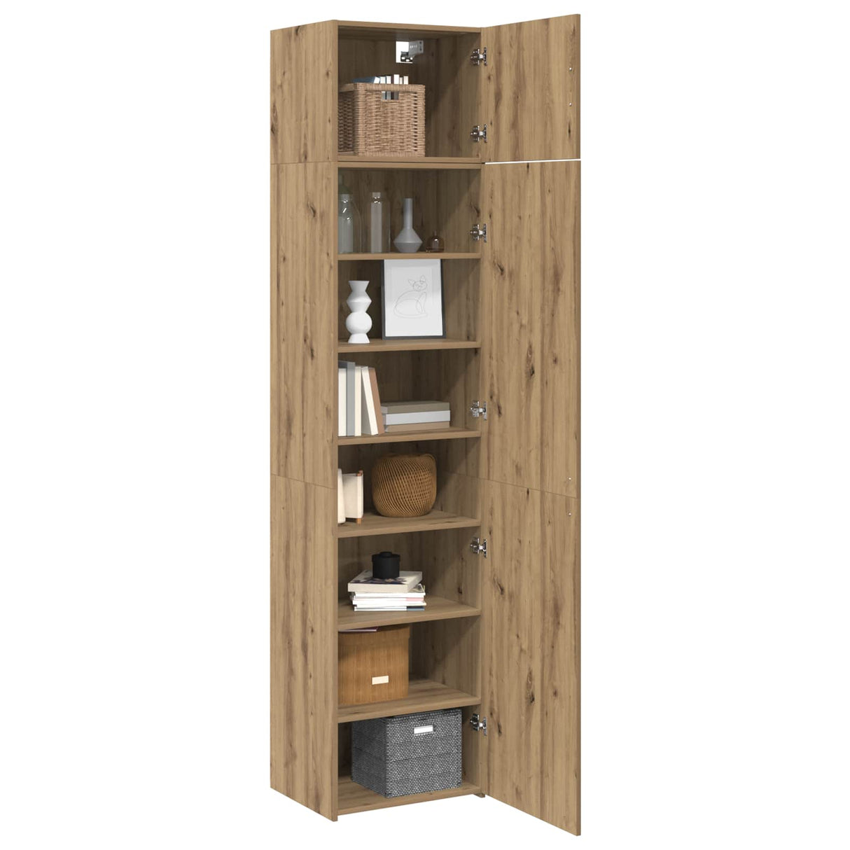vidaXL Dressoir 3 pcs Oudhout