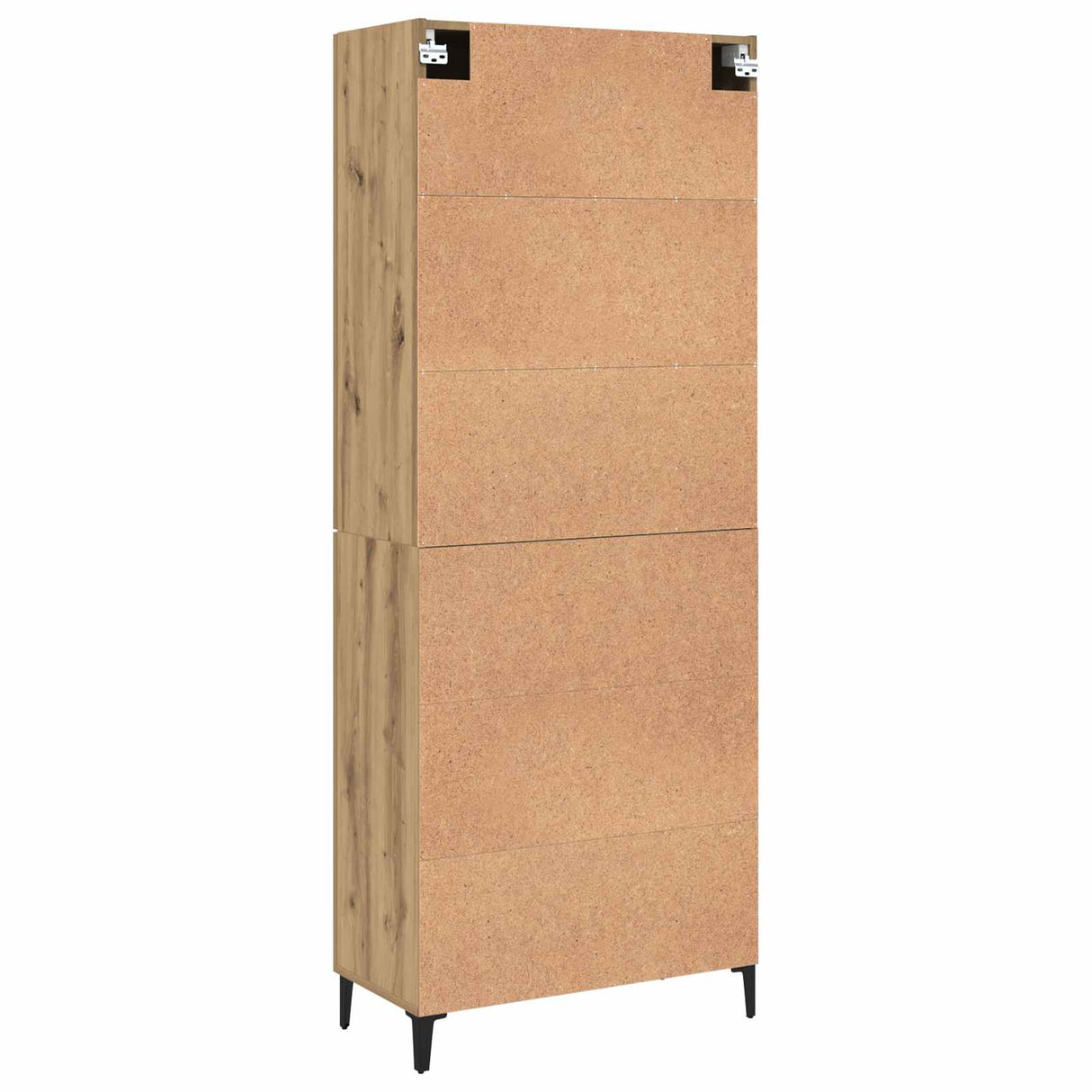 vidaXL Highboard 2 pcs Oud hout Bewerkt hout