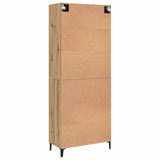 vidaXL Highboard 2 pcs Oud hout Bewerkt hout