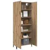 vidaXL Highboard 2 pcs Oud hout Bewerkt hout