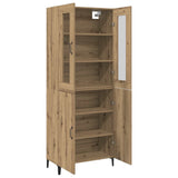vidaXL Highboard 2 pcs Oud hout Bewerkt hout