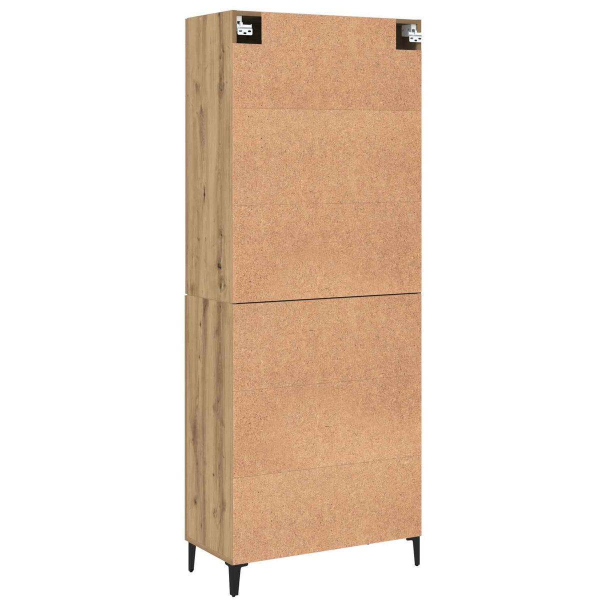 vidaXL Highboard 2 pcs Oud hout Bewerkt hout