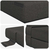 vidaXL Vouwsofa Bed Lichtgrijs 190 x 70 x 15 cm Stof