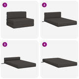 vidaXL Vouwsofa Bed Lichtgrijs 190 x 70 x 15 cm Stof