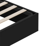vidaXL Ottoman Bedframe Zwart King size Kunstleer