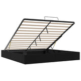 vidaXL Ottoman Bedframe Zwart King size Kunstleer