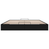 vidaXL Ottoman Bedframe Zwart King size Kunstleer