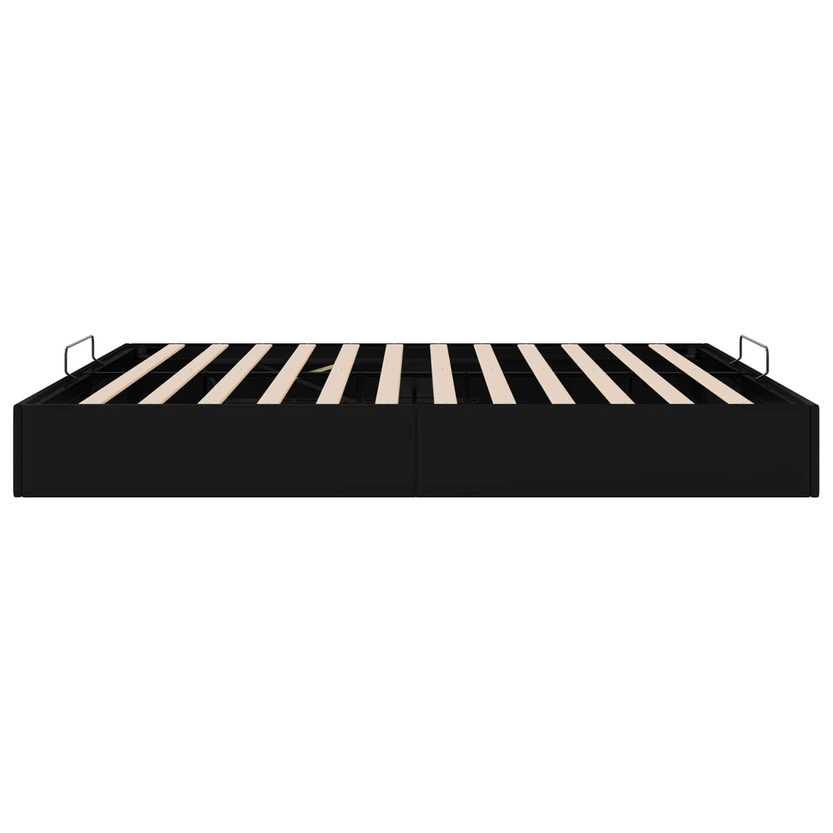 vidaXL Ottoman Bedframe Zwart King size Kunstleer