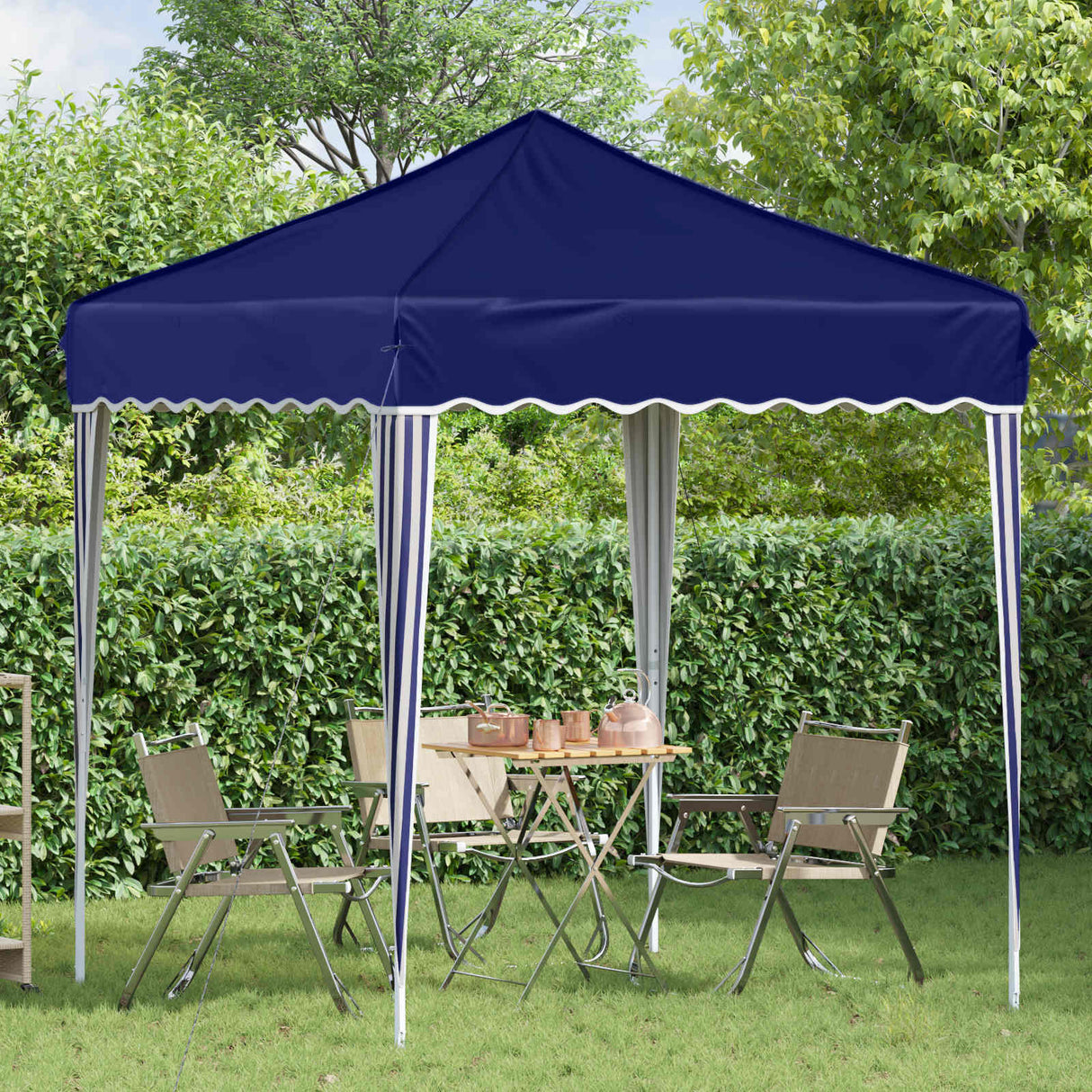 vidaXL Pop-up Feesttent Crème 195 x 195 x 245 cm Oxford Stof