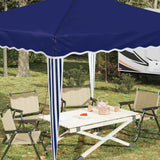 vidaXL Pop-up Feesttent Crème 288 x 288 x 245 cm Oxford Stof
