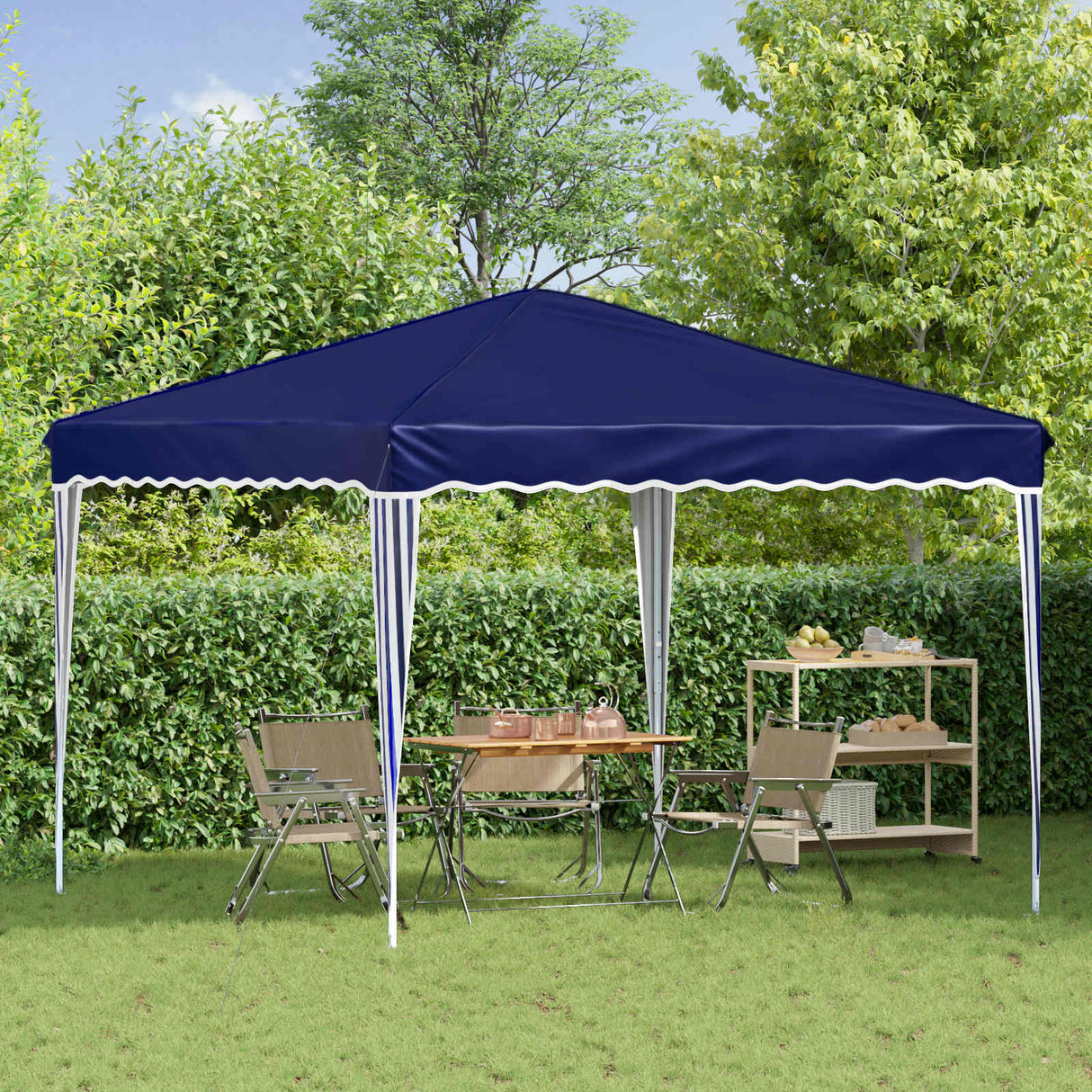 vidaXL Pop-up Feesttent Crème 288 x 288 x 245 cm Oxford Stof