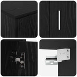 vidaXL Tv-meubelset Wandgemonteerd 4 pcs Wit Bewerkt hout