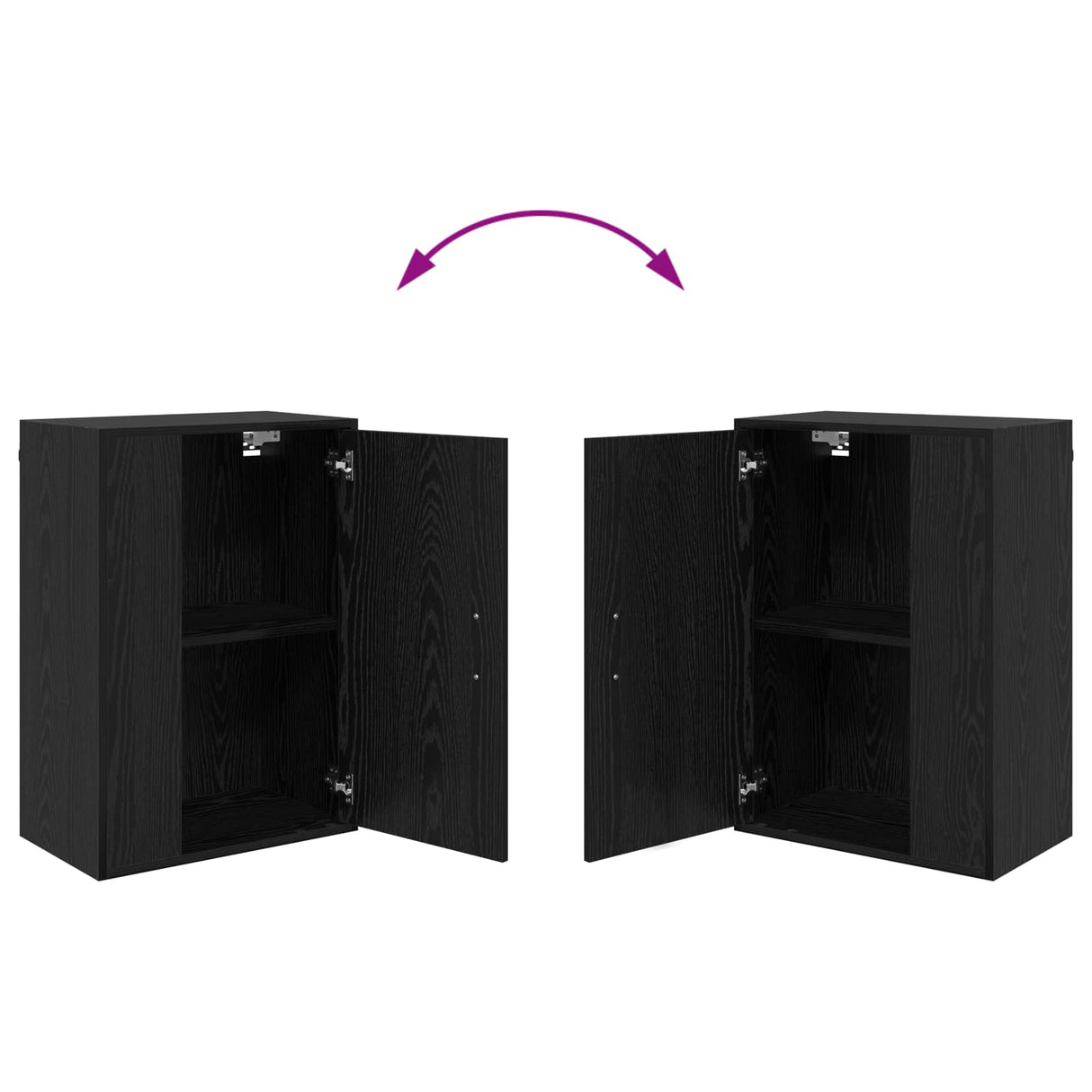 vidaXL Tv-meubelset Wandgemonteerd 4 pcs Wit Bewerkt hout