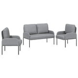 vidaXL Sofa-Sets 3 pcs Lichtgrijs 115 x 56 x 80 cm Multiplex