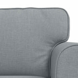 vidaXL Sofa 2 pcs Light Grey 155 x 82 x 80 cm Fabric