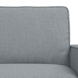 vidaXL Sofa 2 pcs Light grey 182 x 80 x 82 cm Fabric