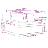 vidaXL Sofa 2 pcs Light grey 182 x 80 x 82 cm Fabric