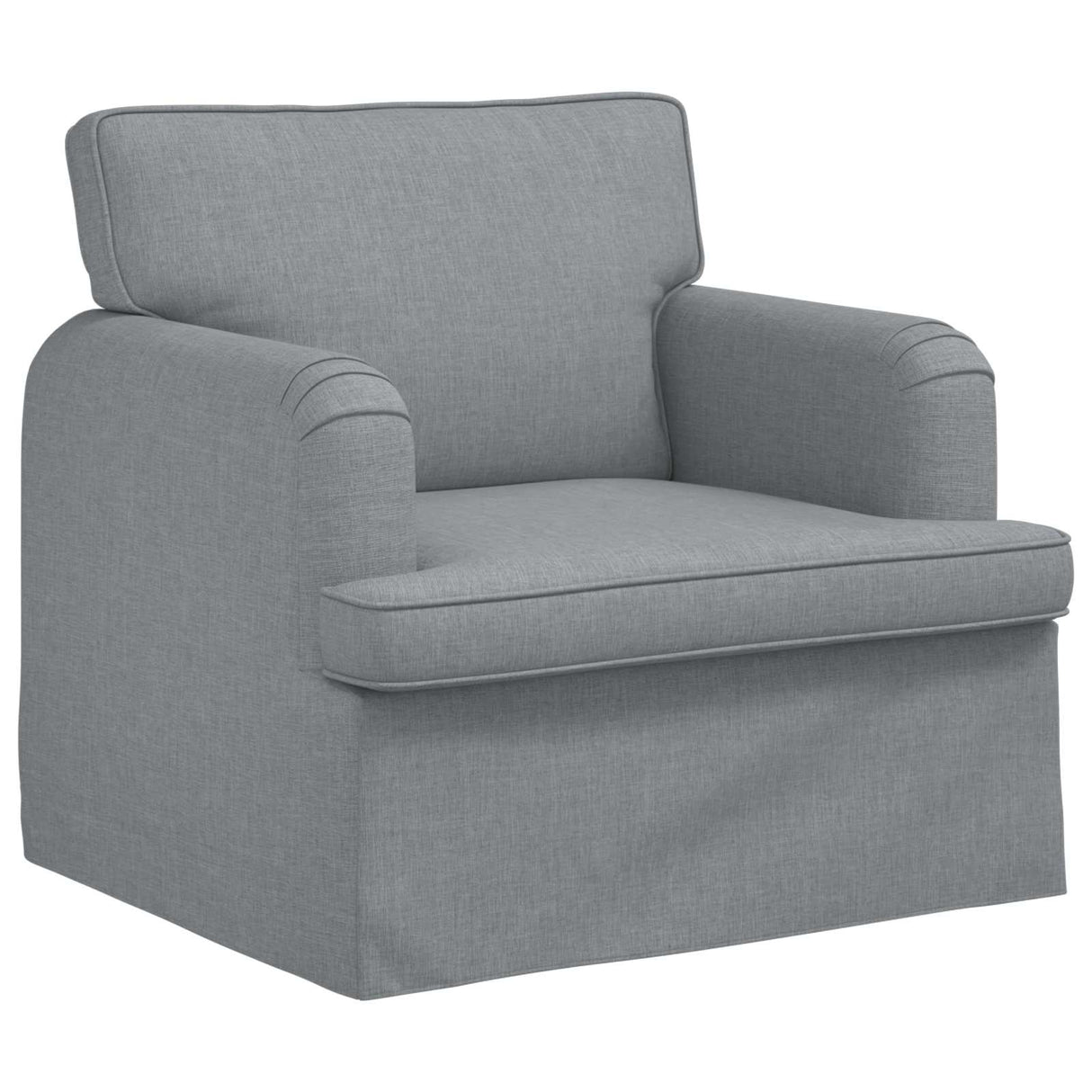 vidaXL Bank 2 pcs Lichtgrijs 144 x 80 x 85 cm Stof