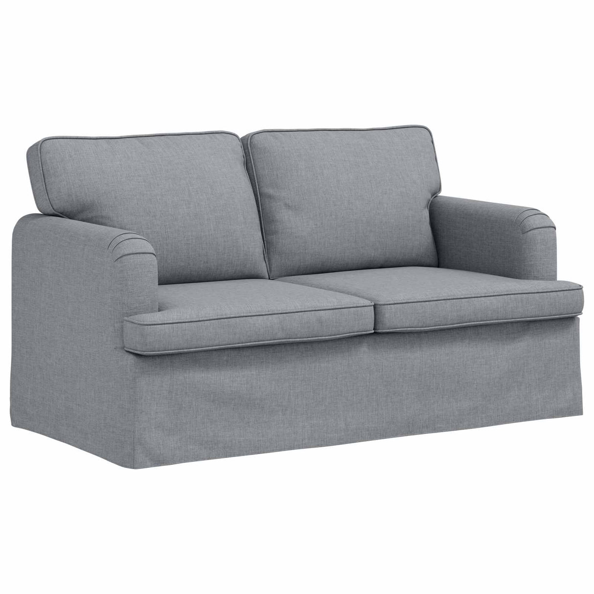 vidaXL Bank 2 pcs Lichtgrijs 144 x 80 x 85 cm Stof