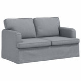 vidaXL Bank 2 pcs Lichtgrijs 144 x 80 x 85 cm Stof