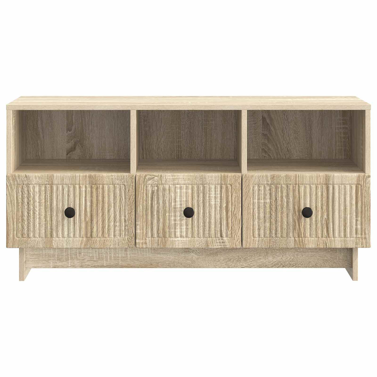 vidaXL TV Kast met lade Zwart 102 x 34,5 x 50 cm Bewerkt hout