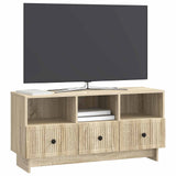 vidaXL TV Kast met lade Zwart 102 x 34,5 x 50 cm Bewerkt hout