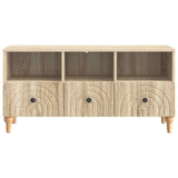 vidaXL TV Cabinet Black 102 x 34.5 x 50 cm Engineered Wood