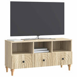 vidaXL TV Cabinet Black 102 x 34.5 x 50 cm Engineered Wood