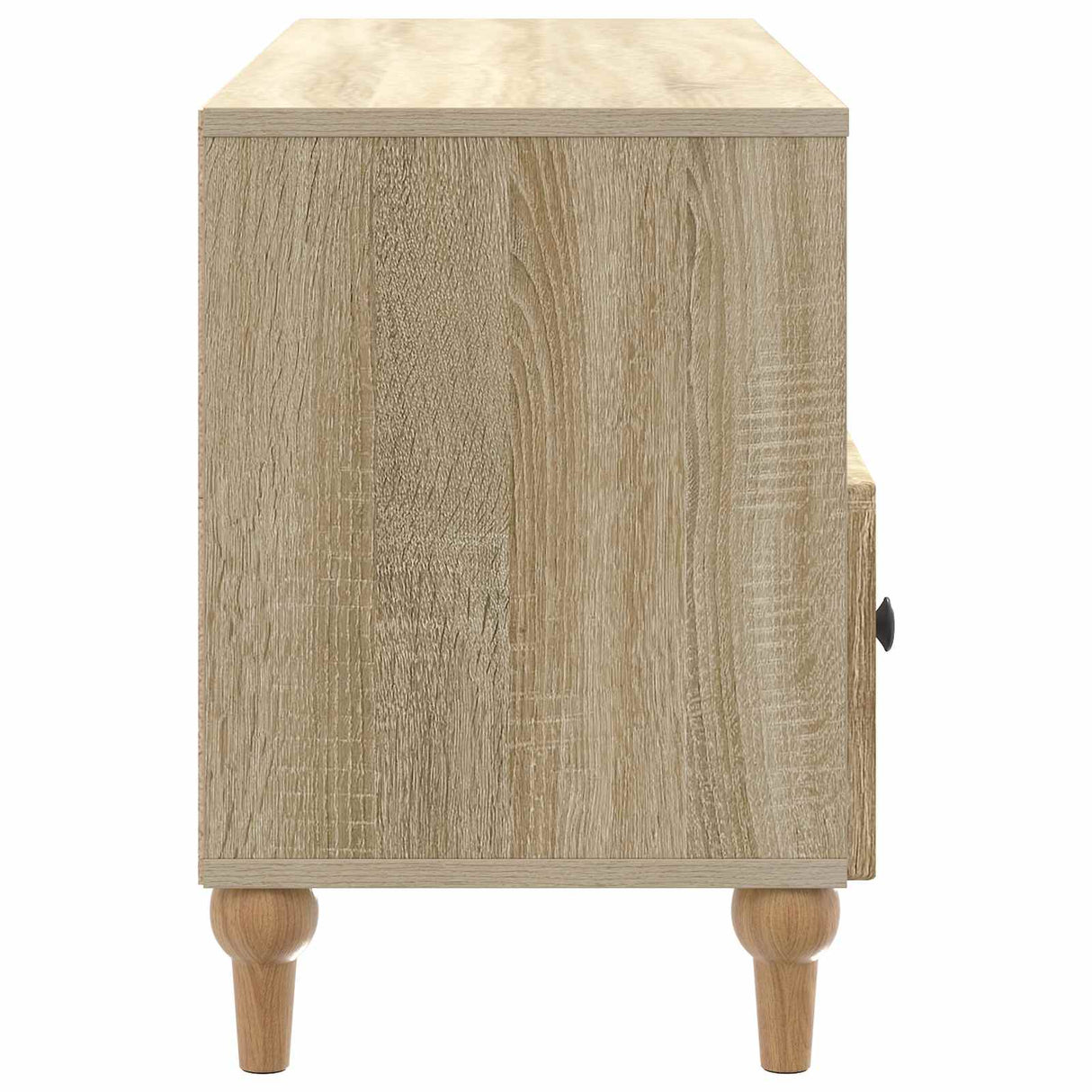 vidaXL TV Cabinet Black 102 x 34.5 x 50 cm Engineered Wood