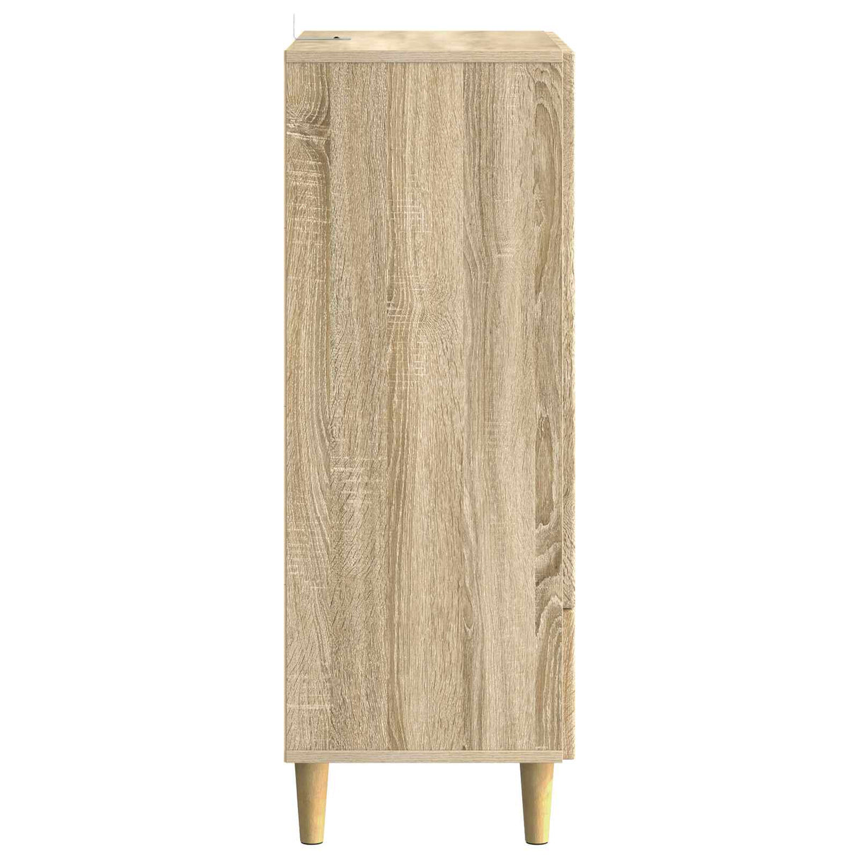 vidaXL Dressoir met lade Zwart 66 x 34,5 x 95 cm Bewerkt hout