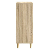 vidaXL Dressoir met lade Zwart 66 x 34,5 x 95 cm Bewerkt hout